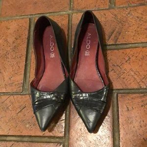 Black ALDO dress flats with detail